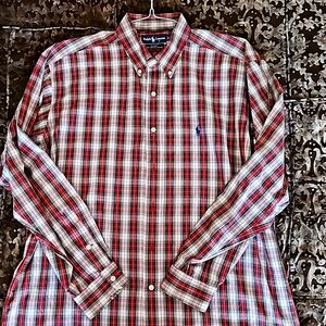 Ralph Lauren Mens Button Down sz L